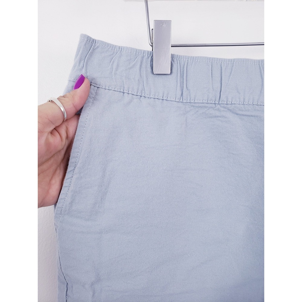 Free Fly Women Stretch Canvas Short Bay Blue Elastic Waist Outdoor Womens Large - Picture 3 of 8